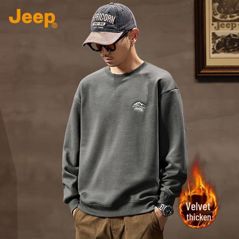 Jeep Men's Embroidered Fleece Sweatshirt