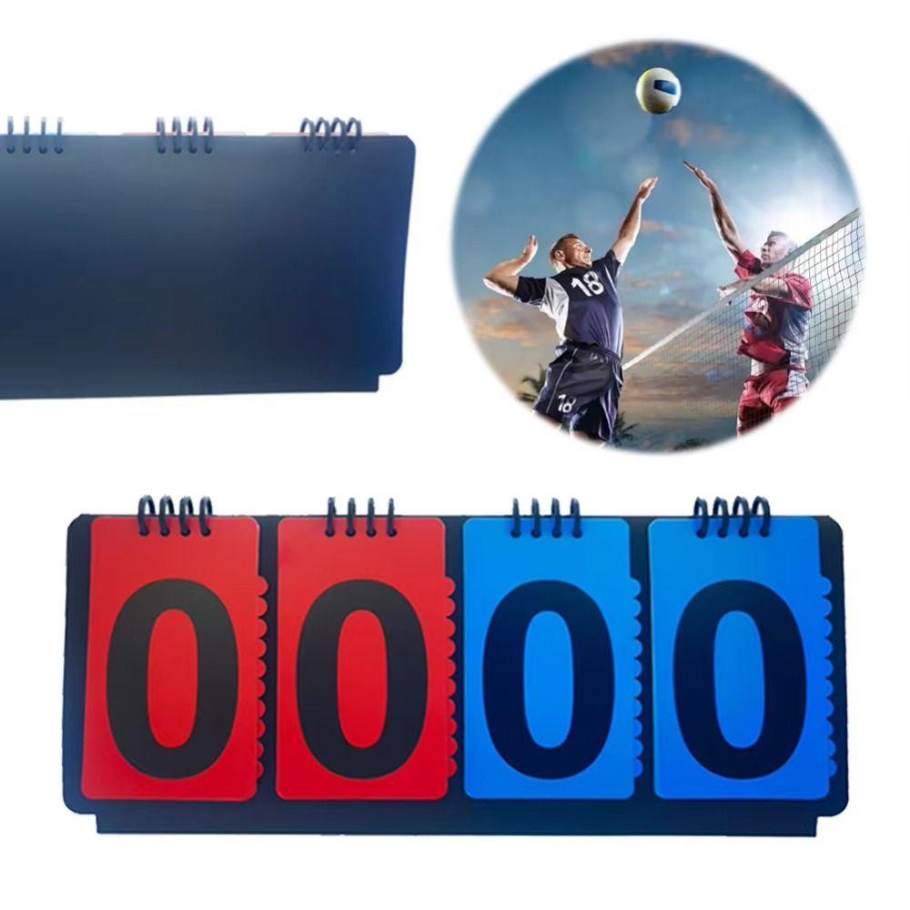 4-Digit Scoreboard Score Keeper Tabletop Counter Score Flipper Sports Referee