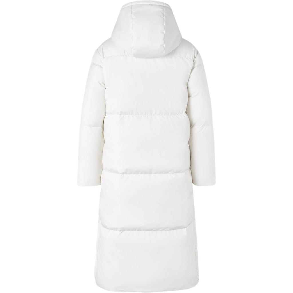 Adidas Длинный пуховик, теплая спортивная повседневная куртка с капюшоном и длинными рукавами, женская куртка Han-Jade-White JV6196