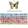 50PCS 4.5cm Mixed Color 3D Butterfly Party Decoration Cake Dining Table Decoration Home Decoration