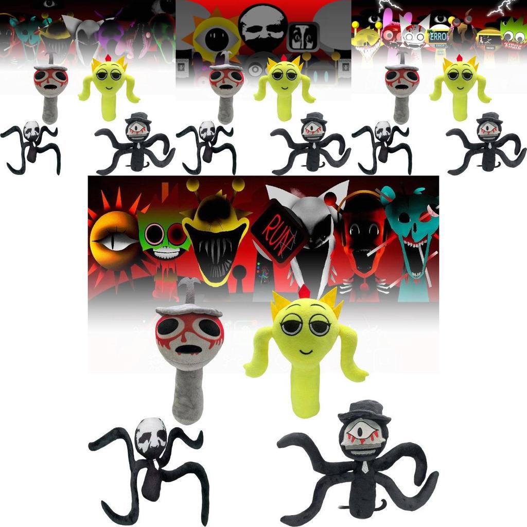 Восхитительная плюшевая кукла Sprunki, мягкая игрушка для детей, очаровательный коллекционный предмет для поклонников Incredibox