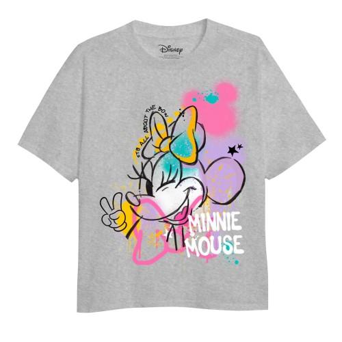 Disney Girls Minnie Mouse Spray Stencil T-Shirt
