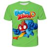 Детские футболки с короткими рукавами Super Zings для детей от 1 до 14 лет, одежда для мальчиков и девочек, повседневные футболки с героями мультфильмов, одежда унисекс, милая модная футболка