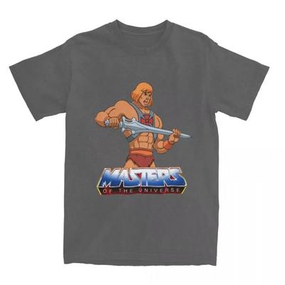 Мужская и женская футболка с логотипом He-Man Masters Of The Universe, футболка с мультяшным рисунком He-Man, одежда с графическим принтом.