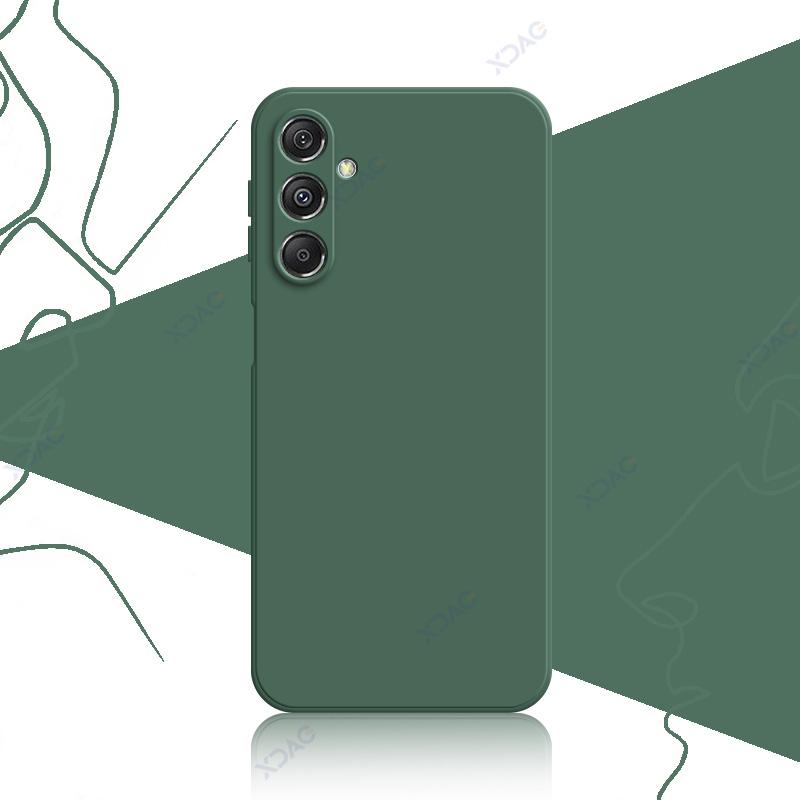 Чехол для мобильного телефона Samsung Galaxy M35 SamsungM35 5G 360 Мягкий роскошный квадратный жидкий силиконовый чехол на заднюю панель Водонепроницаемая сумка