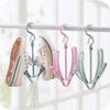 New Foldable Plastic Household Rotatable Organizer Holder Hanging Hook Shelf Shoes Drying Rack