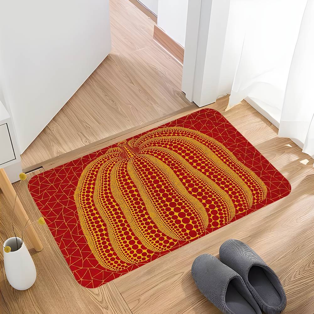 Famous Artist Y-Yayoi Kusamas Hallway Carpet Non-Slip Laundry Room Mat Laundry Decor Balcony Child Living Room Bedside Area Rugs