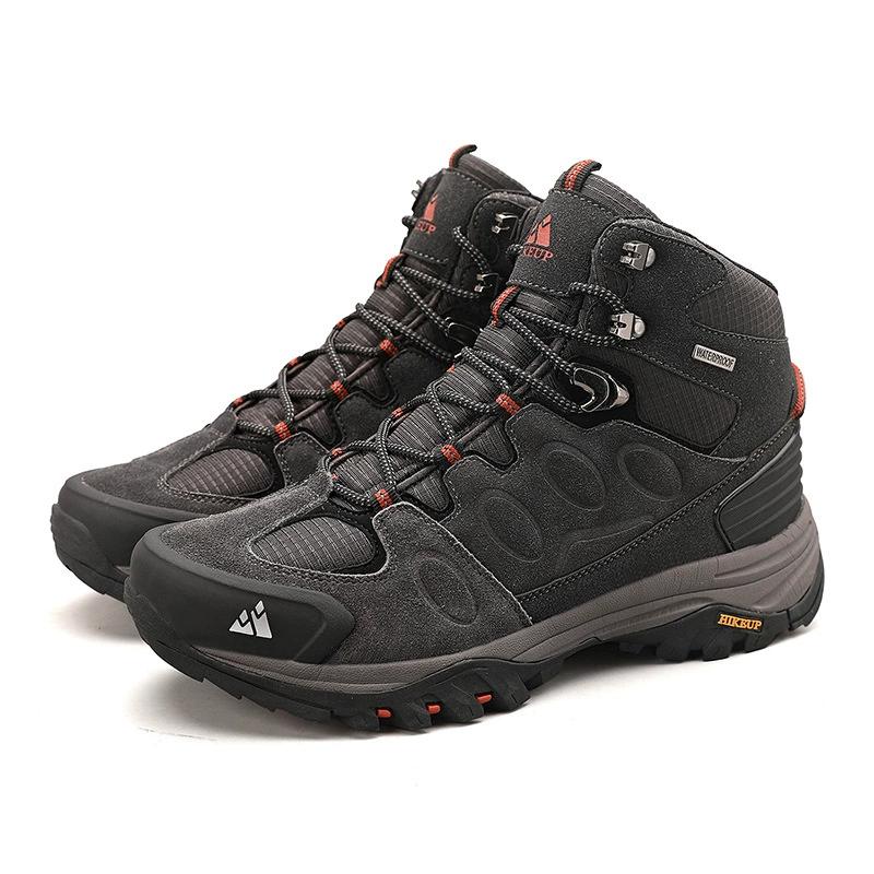 High-Top Men Hiking Boot Winter Outdoor Shoes Lace-Up Non-slip Outdoor Sports Casual Trekking Boots Man Waterproof
