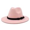 Unisex British Classic Large Brim Fedora Lightweight Hat For Autumn Winter