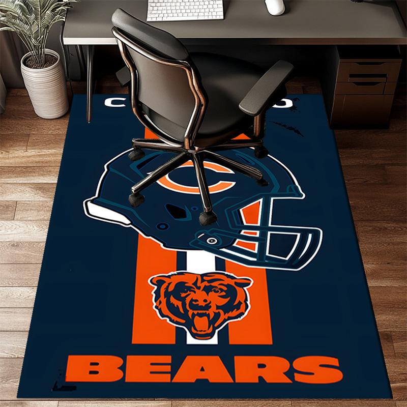 Chicago Bears  Rug Game Carpet, Floor Mat for Bedroom Living Room Entryway Rug, Home Decor Idea Gift for Christmas birthday