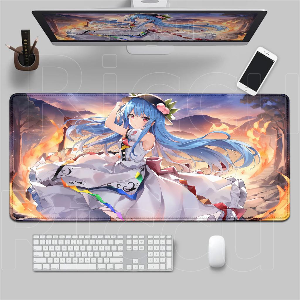 New Many Wallpaper Touhou Project Mouse Pad Game Laptop PC Playmat Extra Large Anime Girl Izayoi Sakuya Kirisame Marisa Mousepad