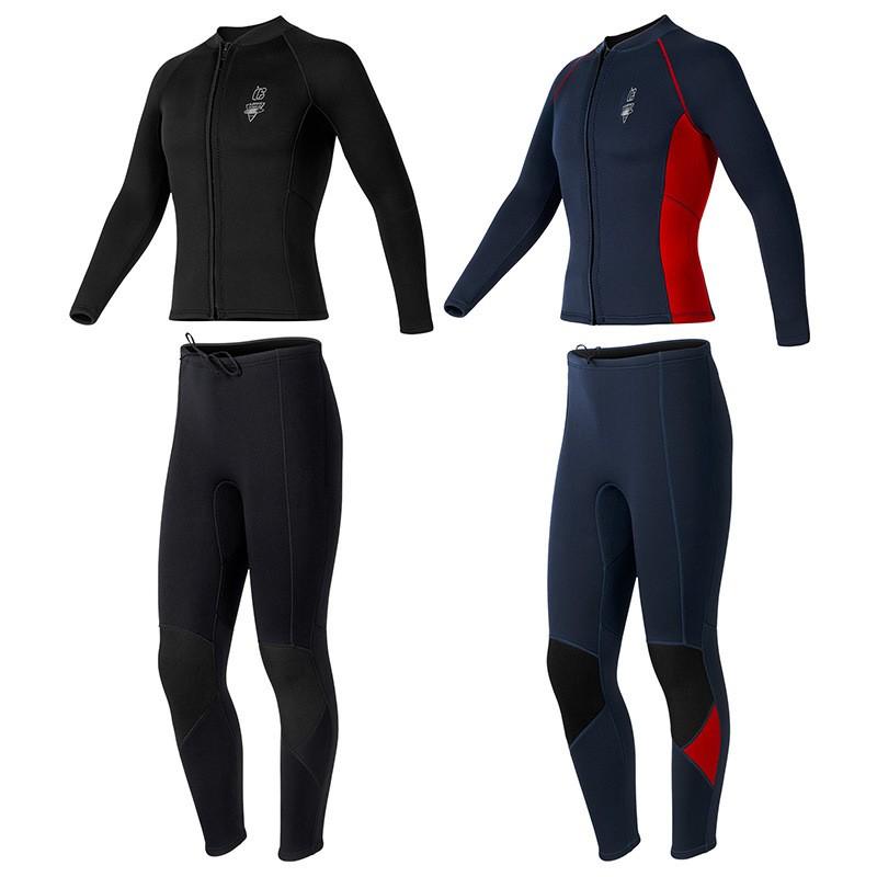 3mm Neoprene Wetsuit Separates Surfing Diving Snorkeling Swimming Kayaking Winter Use