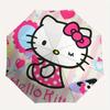 1 шт. Зонт Hello Kitty с розовым фоном и пластиковой ручкой, подходит для всех сезонов, для дома, путешествий, улицы. Sanlio673