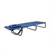 Foldable Camping Cot for Adults, Reclining Lounge Chair with Face Hole, 4 Height Adjustable, Removable Pillow
