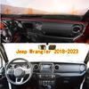 Для Jeep Wrangler Rubicon JL 2018-2023 Dashmat Dashboard Cover Instrument Panel Sunscreen Pad Decorations