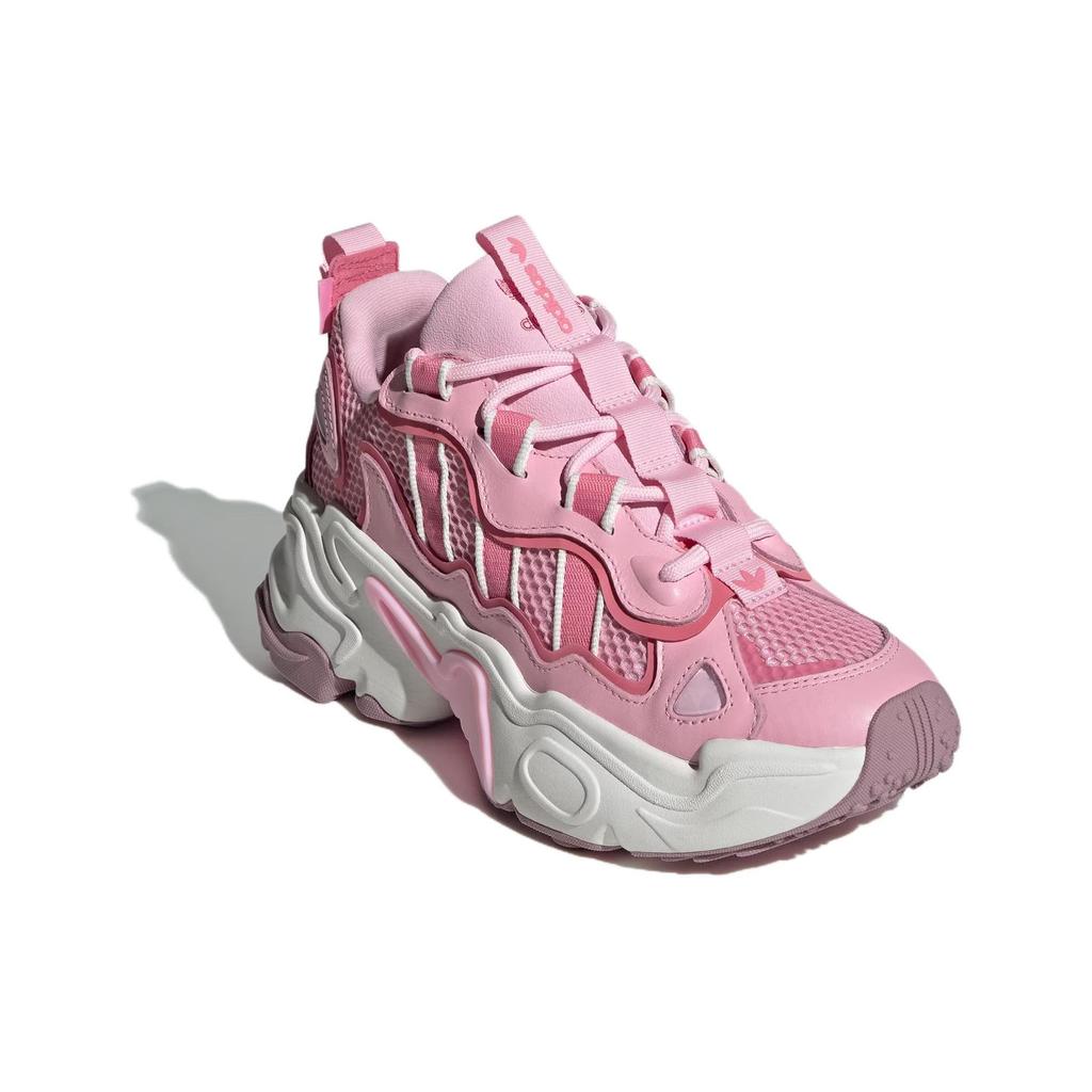 Adidas Originals Ozthemis Fabric Comfortable Versatile Shock Absorbing Lightweight Low Top Dad Shoes Women Sneaker Pink IH0839