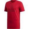 Letter Comfortable Versatile Sports Crew Neck Short Sleeve T-Shirt Men Tops Deep-Red ED7276