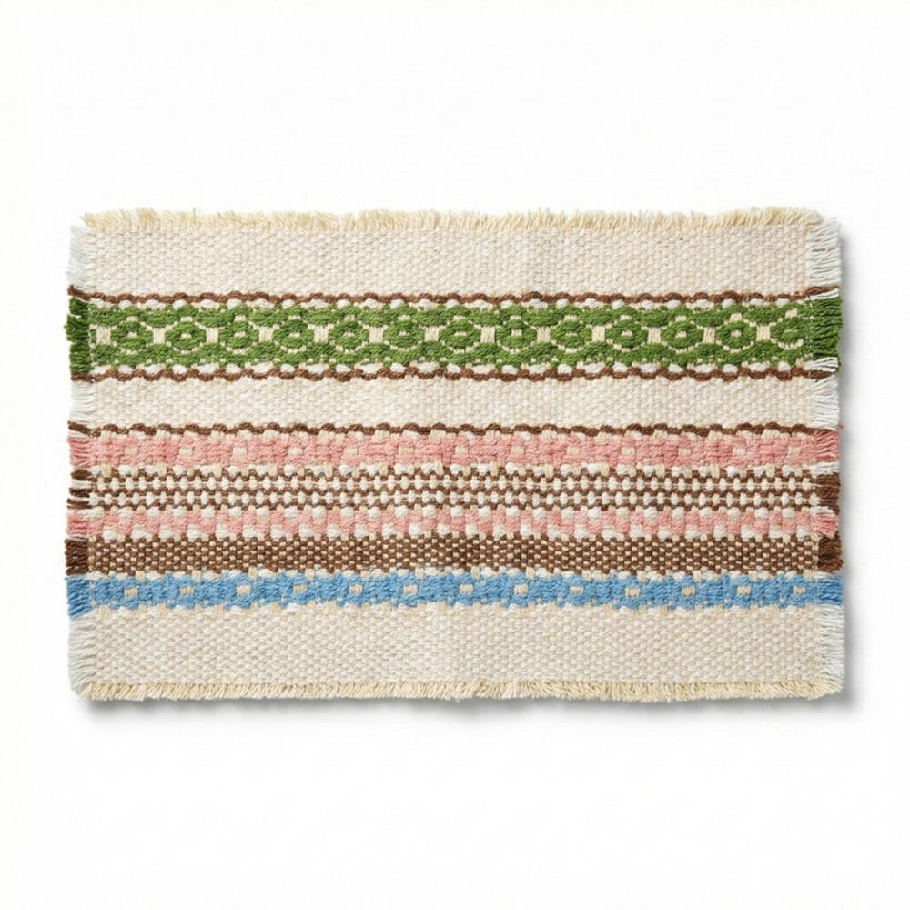 Eco-Friendly Heat-Insulating Placemats Non-Slip Drink Coasters Decorative Mats Machine Washable
