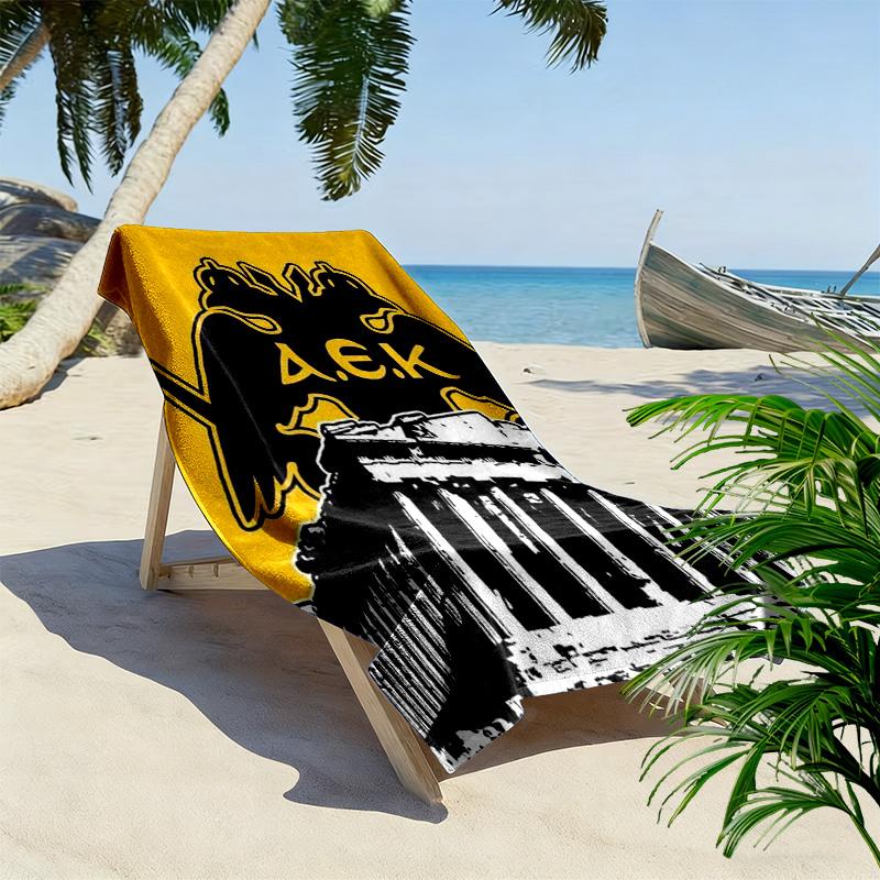 Athens print 2D Flat Print Beach Towel, Large Soft Quick Dry Towel for Beach Camping SwimmingZSTJ0915416
