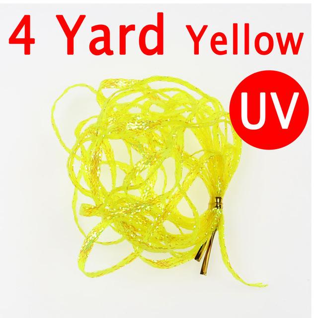 4 ярда, завязывающее жемчуг, плетеное кружево для наживки, рыбьего тела, креветок, подложка, задняя часть, стример, повязка, синельная вспышка, ширина 2,8 мм