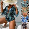 2023 European & American Multicolor Printed Three-Piece Bikini Set