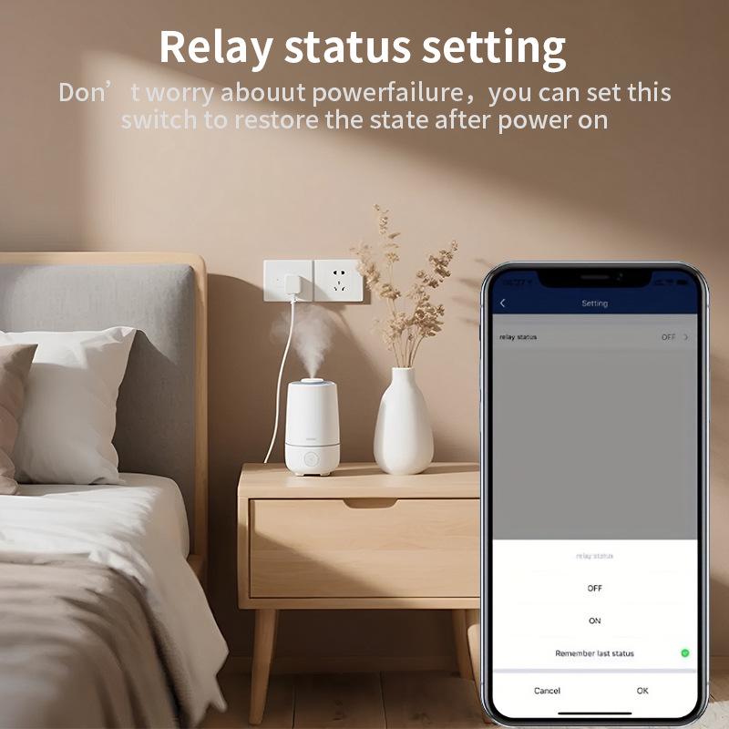 Умная WiFi розетка CozyLife с таймером и голосовым управлением, совместимая с Tmall Genie и другими колонками