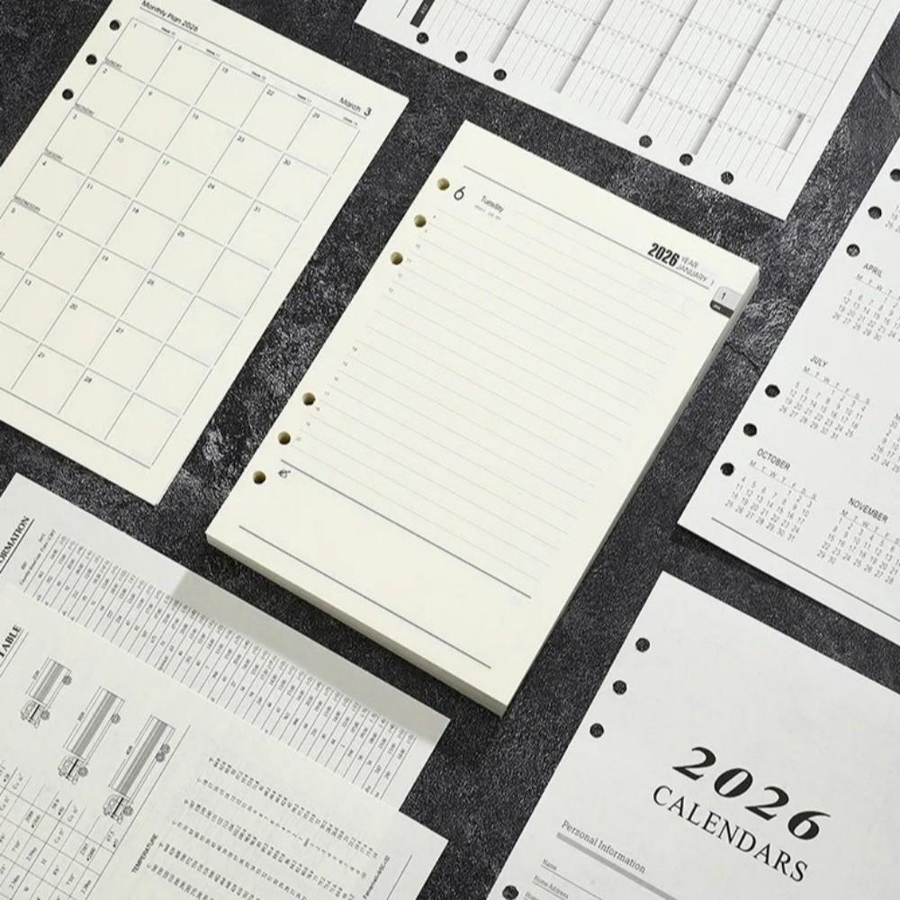 Папка на кольцах Внутренний лист Ежедневник 365-дневный блокнот Новый блокнот А5