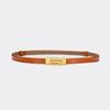 Versatile Thin Waistband Metal Alloy Buckle Waist Strap Casual Cowhide Belt  For Women Girls