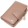 Reliable Vertical Women's Purse with a Coin Holder with a Zipper Made of Genuine Leather Flotar CANPELLINI Wallet 21606 Beige
