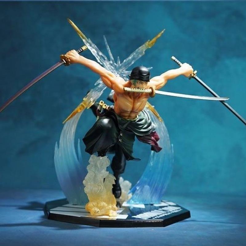 One Piece Монки·Д·Лампа Зорро Портгас·Д·Эйс киношная периферия мультяшная модель игрушка подарок на день рождения мальчику настольные украшения