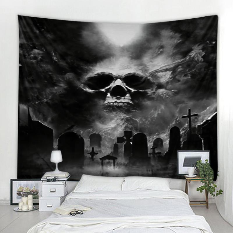 Темный ужас скелет призрак фон украшение гобелен занавес настенное покрытие хэллоуин