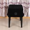 Плюшевый чехол от пыли для стула для пианино, аксессуар для музыкальных инструментов, украшение(черный)