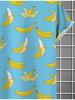 Men's Casual Banana Printed Short - Sleeve Shirt, Made of Polyester, Mixed Color, Multiple Specifications Available, Fashionable for Daily Wear