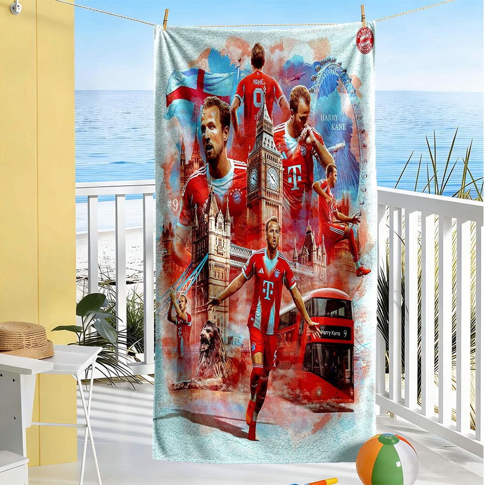 Bayern Munich Beach Towel Soft Durable Quick-Dry Comfortable Lightweight Perfect for Traveling Yoga Camping and Swimming
