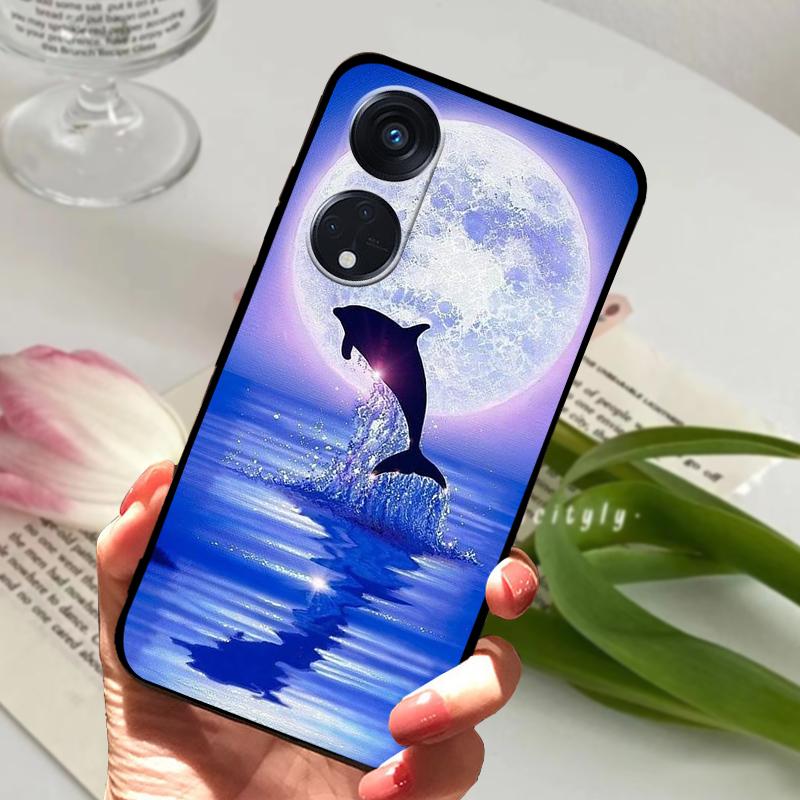 Чехол для Oppo Reno8 T 4G 5G Reno8T 8T Крутой Модный Мягкий Силикон ТПУ Чехол для Телефона ДЛЯ OPPO Reno8 4G 5G Ударопрочный Бампер Fundas