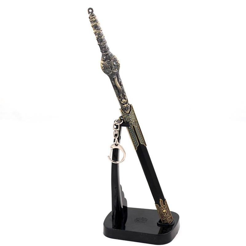 Ancient Chinese sword Han Sword Youlong sword 8.67inch film and television sword alloy model with sheath