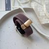 Серый плетеный нейлоновый ремешок для Apple Watch Series 1-10, SE, Ultra с магнитной застежкой