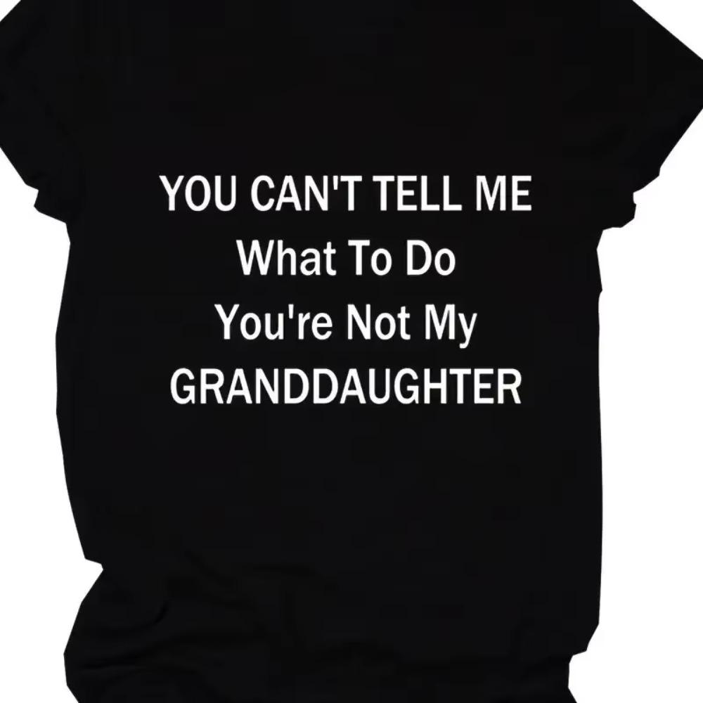 Плюс размер Футболка с коротким рукавом и принтом слогана Женская футболка размера плюс слегка эластичная повседневная футболка