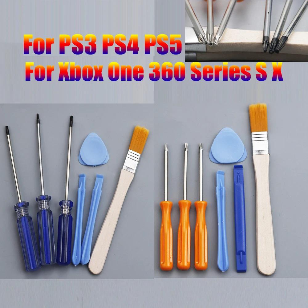 For PS5 Xbox Series X Controller Repair Tool, Torx T6 T8 T10 Security Screwdriver Set for Opening PS4 PS3 Xbox One 360 Console