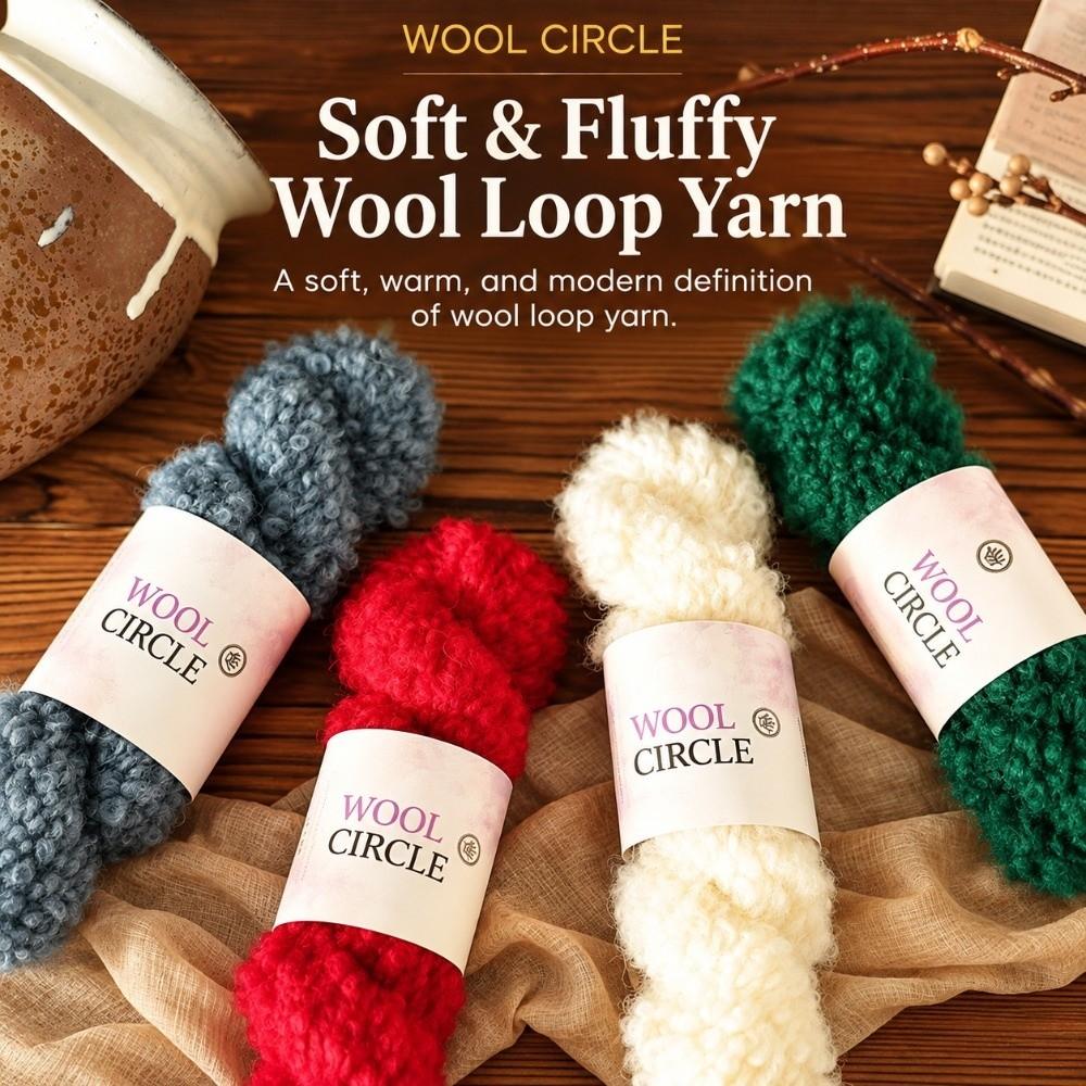 50g Wool Loop Yarn Medium Thick Knitting Yarn Ball New Crochet Wool Thread  DIY Crochet