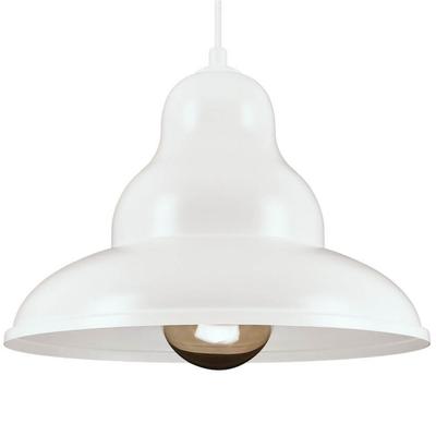Bulma 1 Lampa Wisząca - Industrialna, Metalowa, Biała 1Xe27