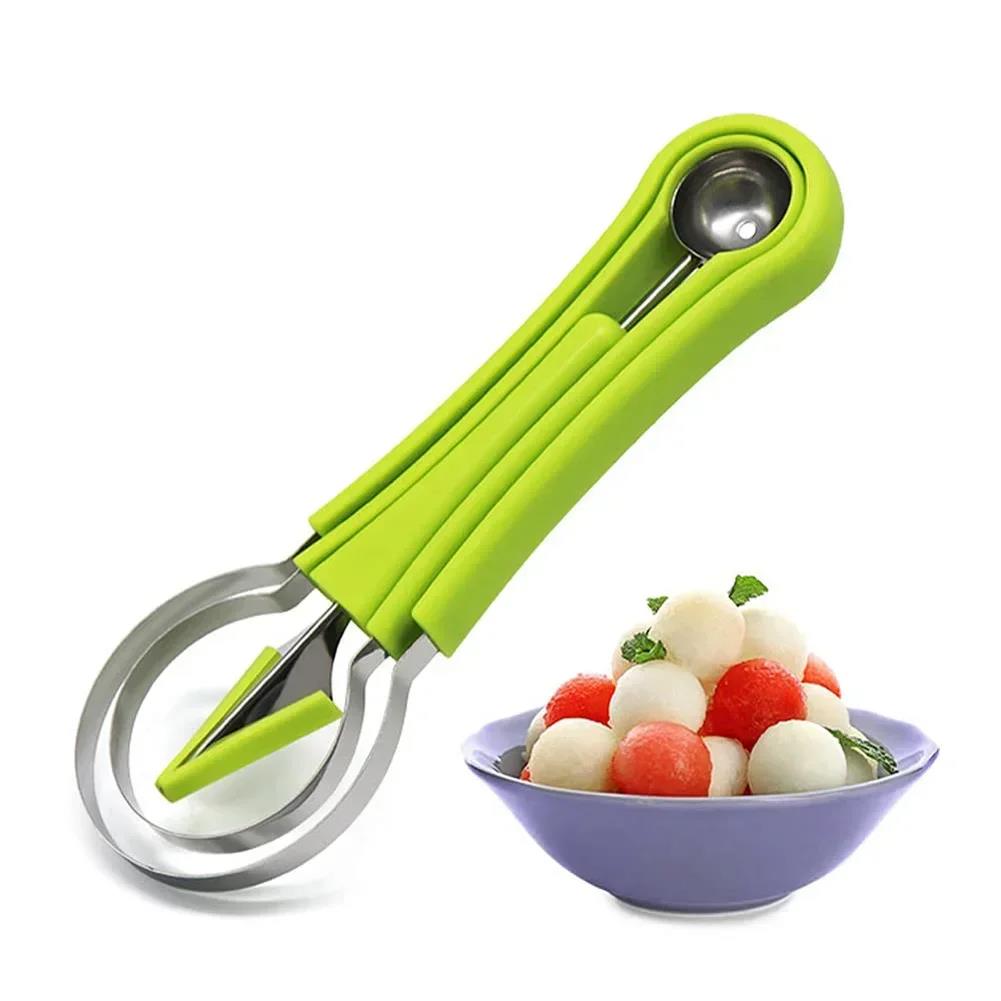 4 in 1 Melon Cutter Scoop Fruit Carving Fruit Cutter Dig Pulp Separator Kitchen Gadgets Acces 4