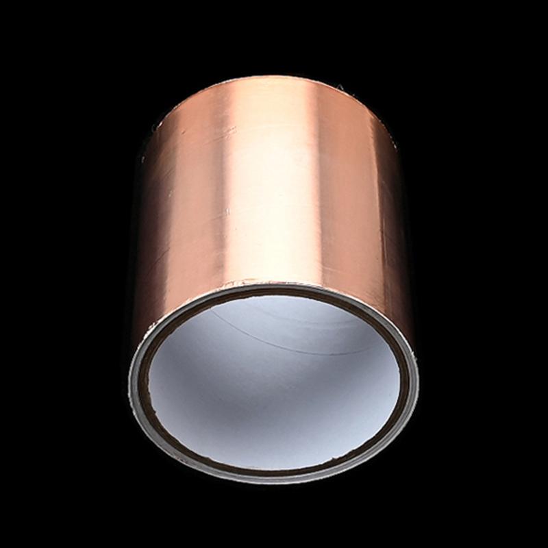 Лента из медной фольги, самоклеящаяся, экранирующая электромагнитные помехи, для заземления, экранирования электромагнитных помех и гитар, витражей, электроремонта