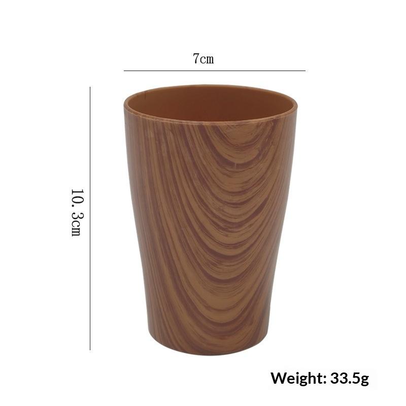 Functional Imitation Wood Grain Mug Perfect for Tea Coffee and More