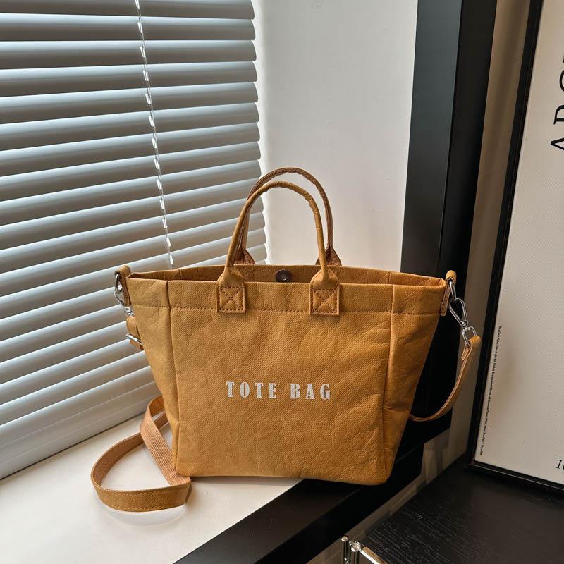 Новая модная и универсальная фактурная сумка большой вместимости из бумаги DuPont, сумка через плечо на одно плечо