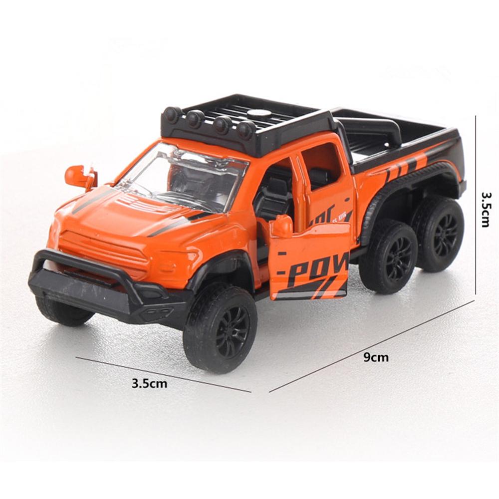 1/50 литые под давлением игрушечные грузовики 6X6, 4 шт., игрушечные машинки с откатным механизмом, открывающиеся двери, внедорожные автомобили, игрушки, подарок на день рождения для мальчиков и малышей