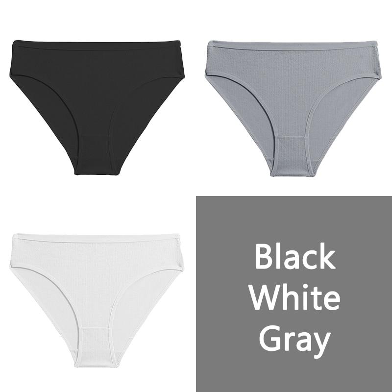 FINETOO Хлопковые трусики S-XL, женские трусы с низкой посадкой, женское удобное нижнее белье, модные жаккардовые трусики, нижнее белье, 3 шт.