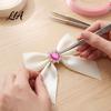 Sweet Style DIY Ornaments 2Pcs Cat Eye Heart Faux Gems, Alloy Rhinestone Brooch Buttons, 23mm Craft Supplies Flatback Gemstone Hearts for Hair