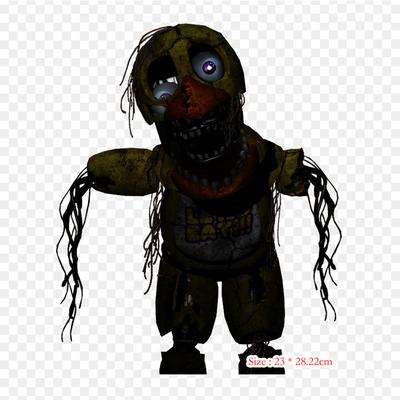 Fnaf 2 Broken Chica Five Nights At Freddy's 2 Five Nights At Freddy' термонаклейки для одежды, футболка, сумка, теплопередающие наклейки, железные нашивки