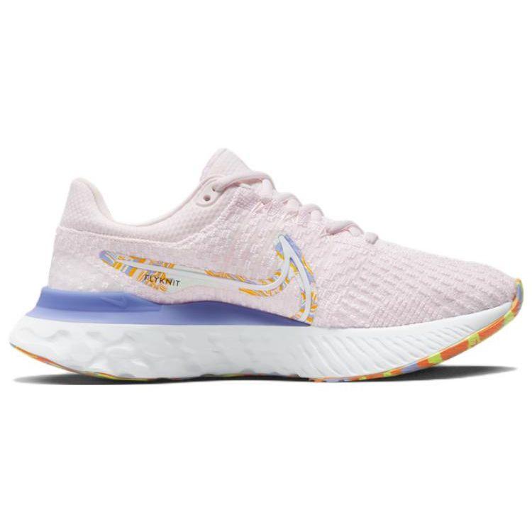 Nike React Infinity Run Flyknit 3 Premium Light Soft Pink Marble Женские кроссовки University-Gold Light-Thistle White DO9477-600